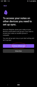 obsidianのインストール手順(スマホ版)